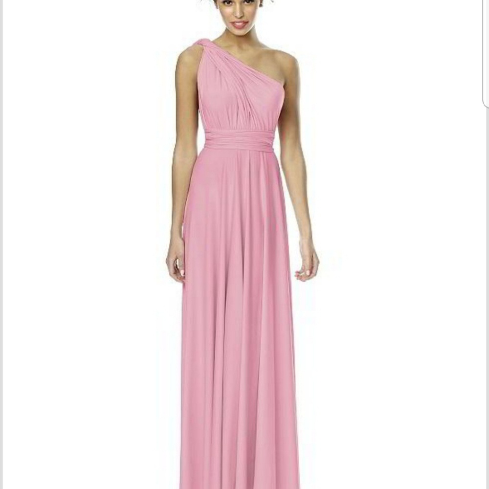 Dessy twist convertable wrap bridesmaid dress